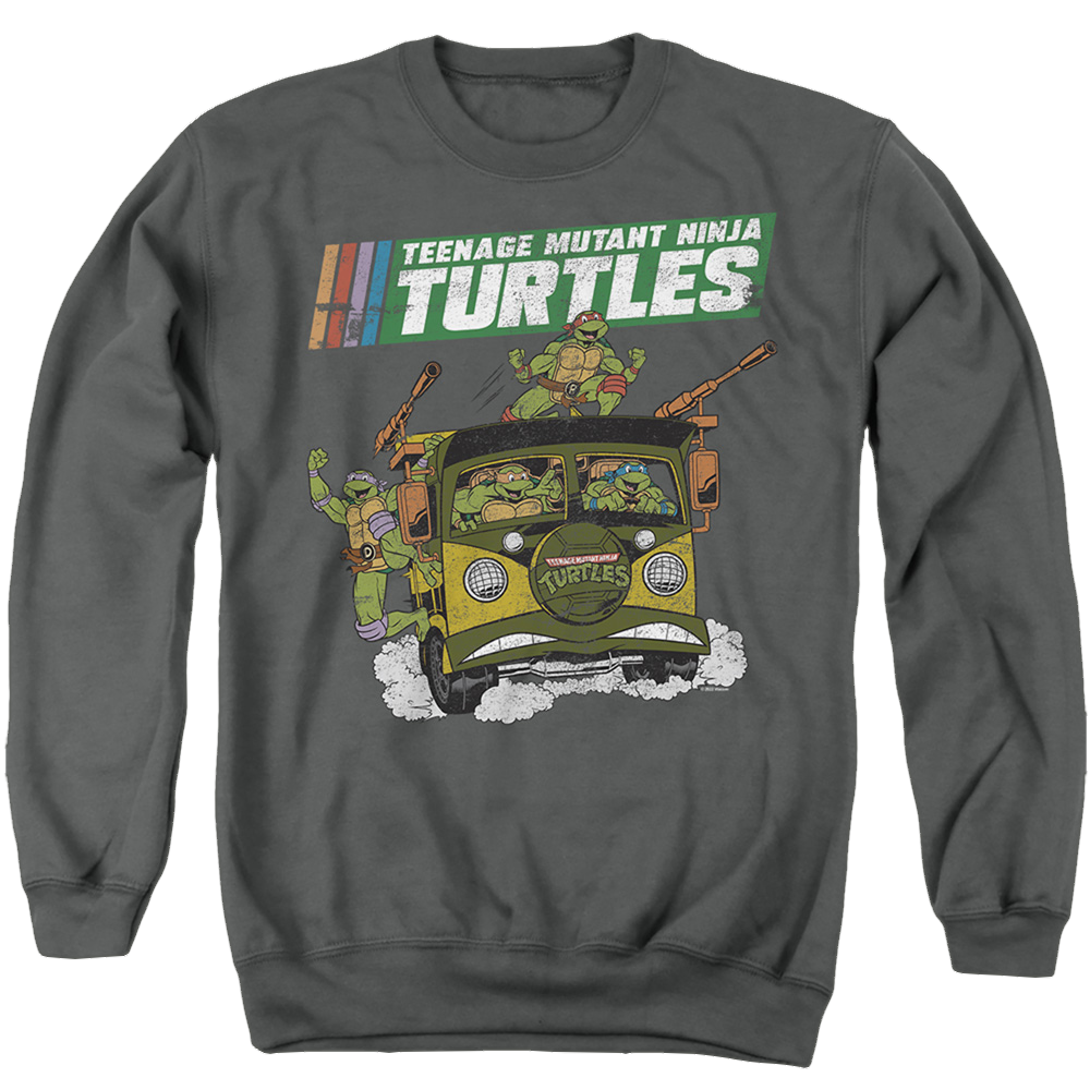 Teenage Mutant Ninja Turtles Tmnt Van - Men's Crewneck Sweatshirt Men's Crewneck Sweatshirt Teenage Mutant Ninja Turtles   