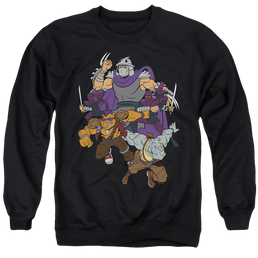 Teenage Mutant Ninja Turtles Shredder And Foot Clan - Men's Crewneck Sweatshirt Men's Crewneck Sweatshirt Teenage Mutant Ninja Turtles   