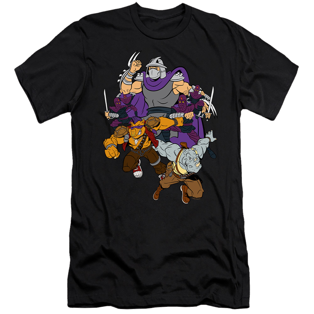 Teenage Mutant Ninja Turtles Shredder And Foot Clan - Men's Premium Slim Fit T-Shirt Men's Premium Slim Fit T-Shirt Teenage Mutant Ninja Turtles   