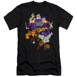 Teenage Mutant Ninja Turtles Shredder And Foot Clan - Men's Premium Slim Fit T-Shirt Men's Premium Slim Fit T-Shirt Teenage Mutant Ninja Turtles   
