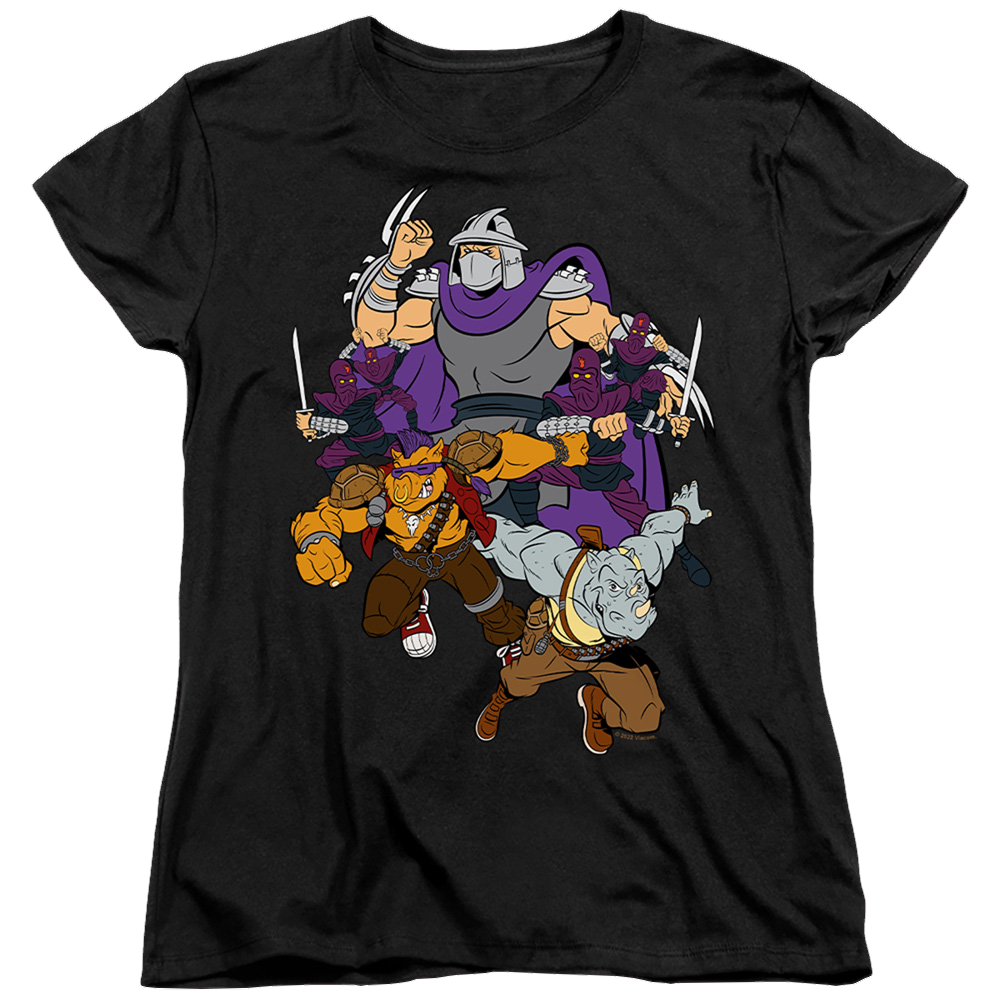 Teenage Mutant Ninja Turtles Shredder And Foot Clan - Women's T-Shirt Women's T-Shirt Teenage Mutant Ninja Turtles   