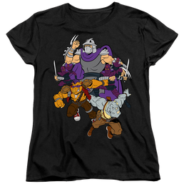 Teenage Mutant Ninja Turtles Shredder And Foot Clan - Women's T-Shirt Women's T-Shirt Teenage Mutant Ninja Turtles   