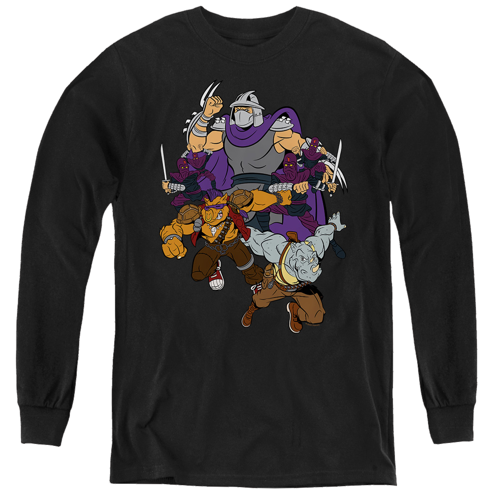 Teenage Mutant Ninja Turtles Shredder And Foot Clan - Youth Long Sleeve T-Shirt Youth Long Sleeve T-Shirt Teenage Mutant Ninja Turtles   