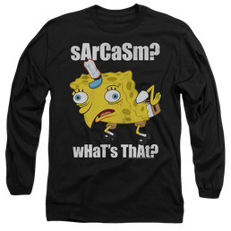 SpongeBob SquarePants Sarcasm Meme - Men's Long Sleeve T-Shirt Men's Long Sleeve T-Shirt SpongeBob SquarePants   