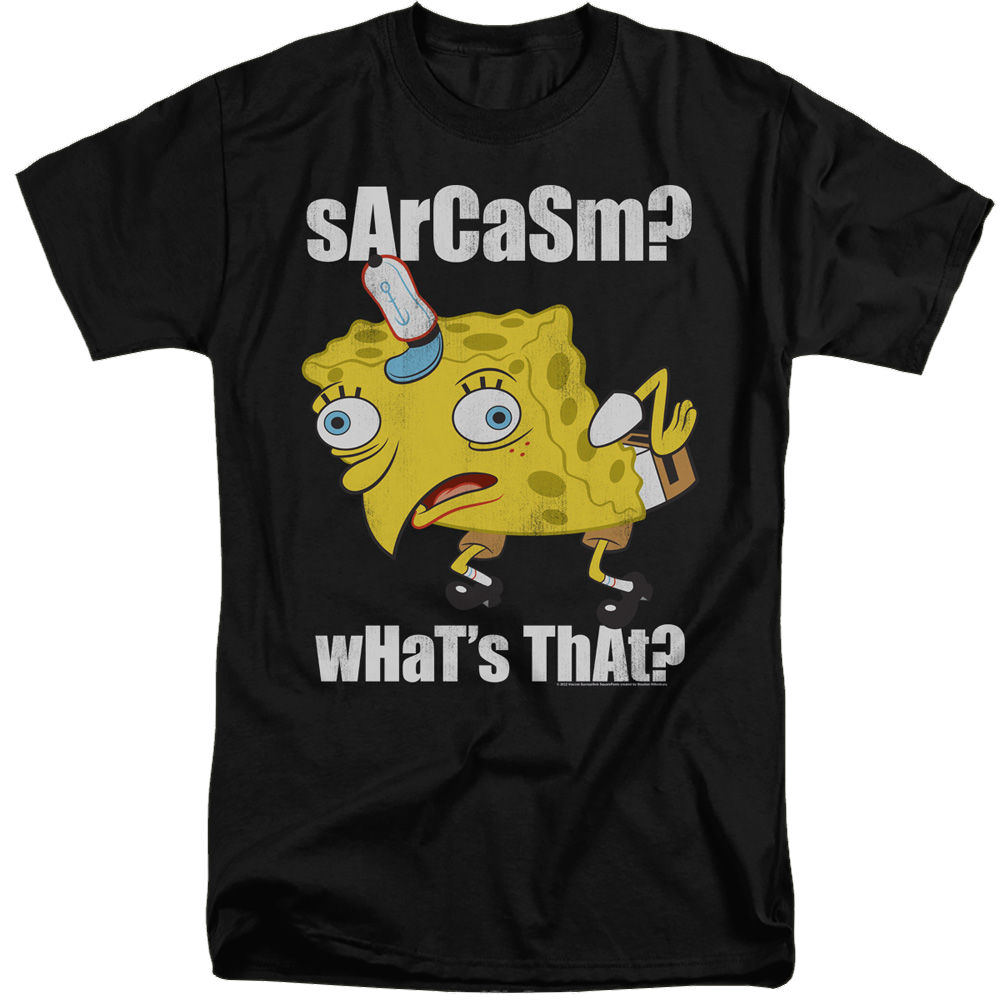 SpongeBob SquarePants Sarcasm Meme - Men's Tall Fit T-Shirt Men's Tall Fit T-Shirt SpongeBob SquarePants   