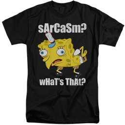 SpongeBob SquarePants Sarcasm Meme - Men's Tall Fit T-Shirt Men's Tall Fit T-Shirt SpongeBob SquarePants   
