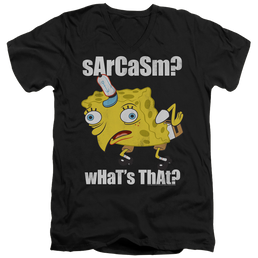 SpongeBob SquarePants Sarcasm Meme - Men's V-Neck T-Shirt Men's V-Neck T-Shirt SpongeBob SquarePants   