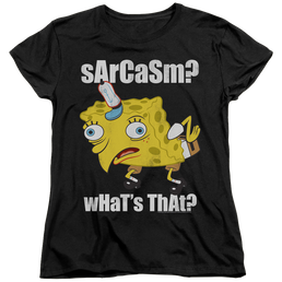 SpongeBob SquarePants Sarcasm Meme - Women's T-Shirt Women's T-Shirt SpongeBob SquarePants   