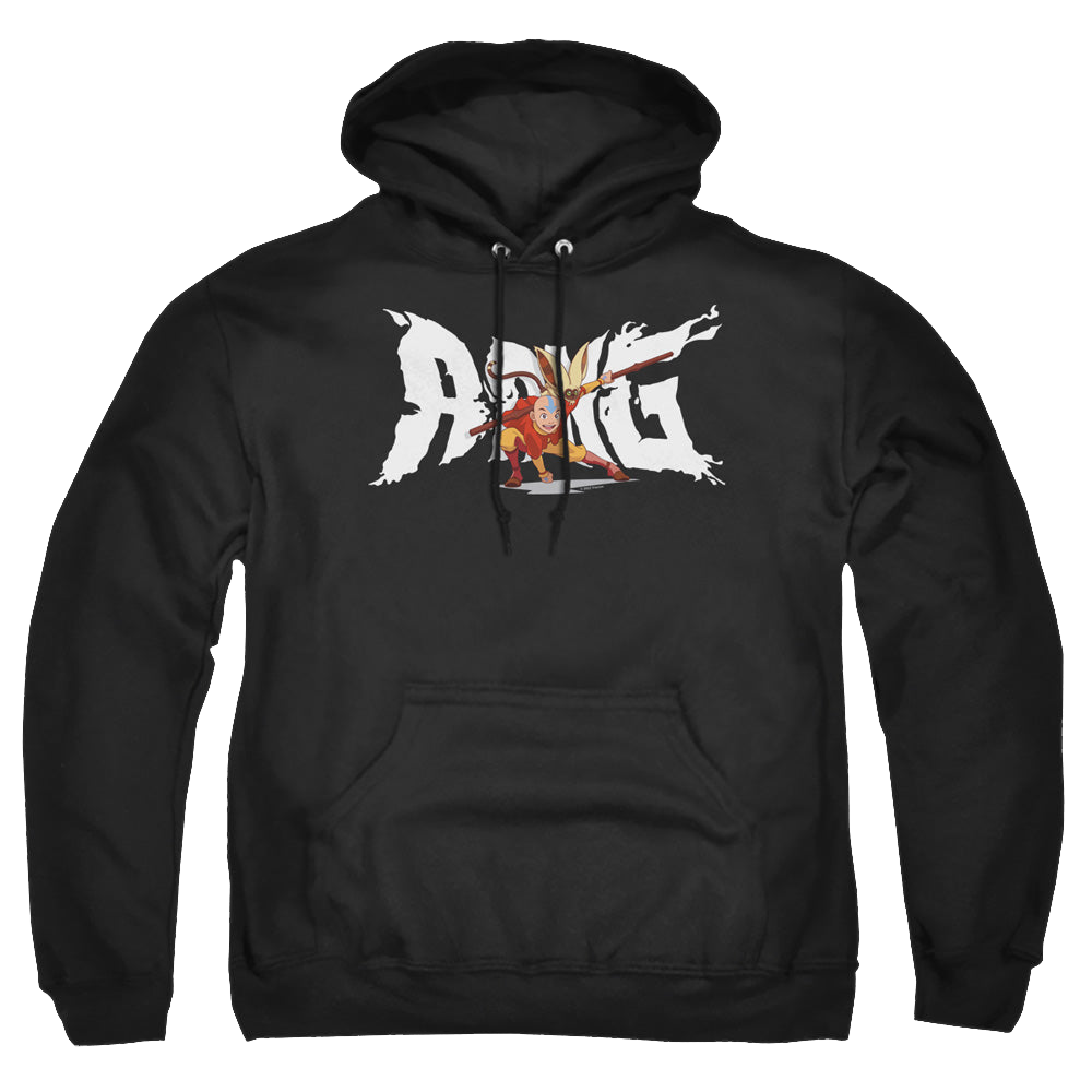 Avatar The Last Airbender Aang And Momo - Pullover Hoodie Pullover Hoodie Avatar The Last Airbender   