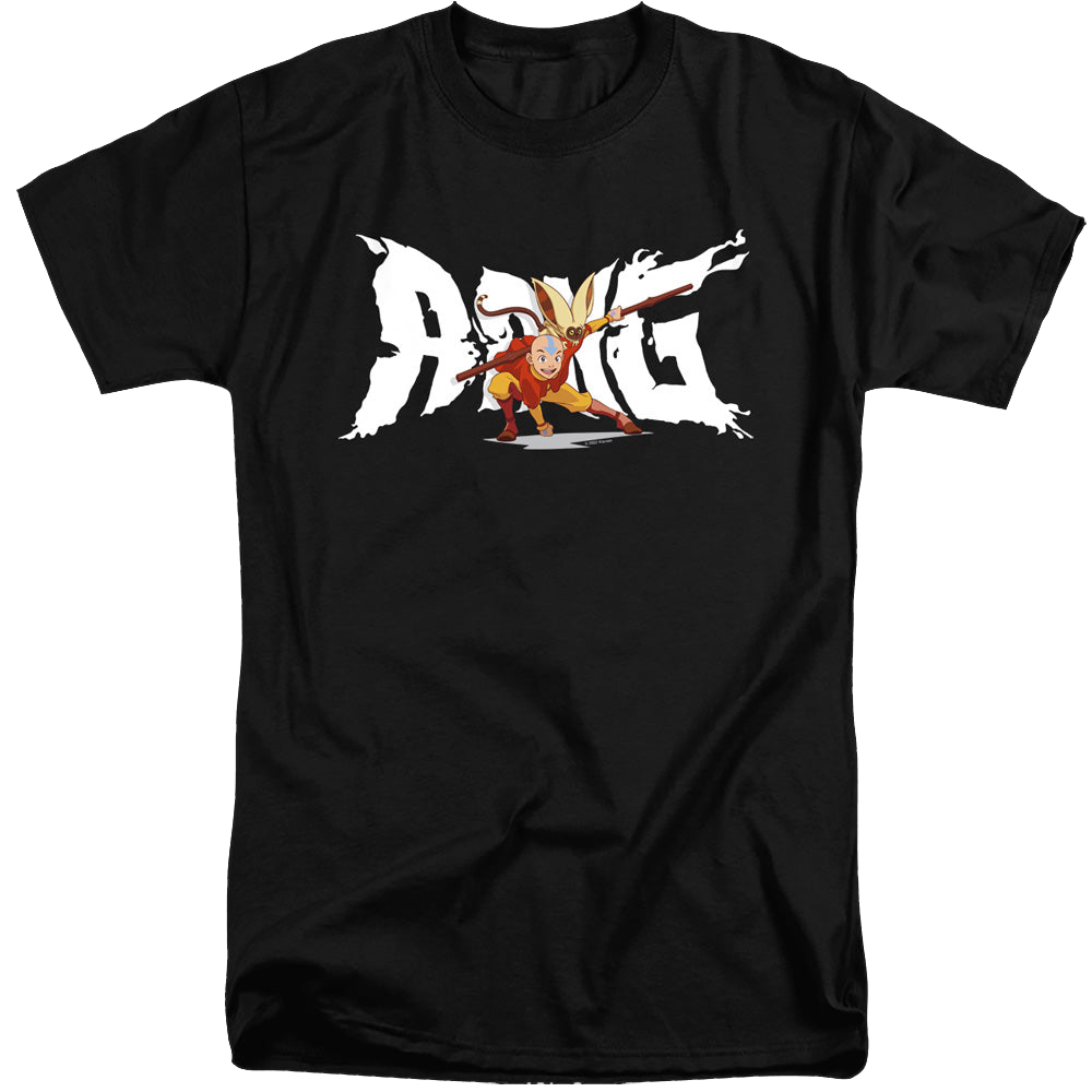 Avatar The Last Airbender Aang And Momo - Men's Tall Fit T-Shirt Men's Tall Fit T-Shirt Avatar The Last Airbender   