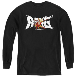 Avatar The Last Airbender Aang And Momo - Youth Long Sleeve T-Shirt Youth Long Sleeve T-Shirt Avatar The Last Airbender   
