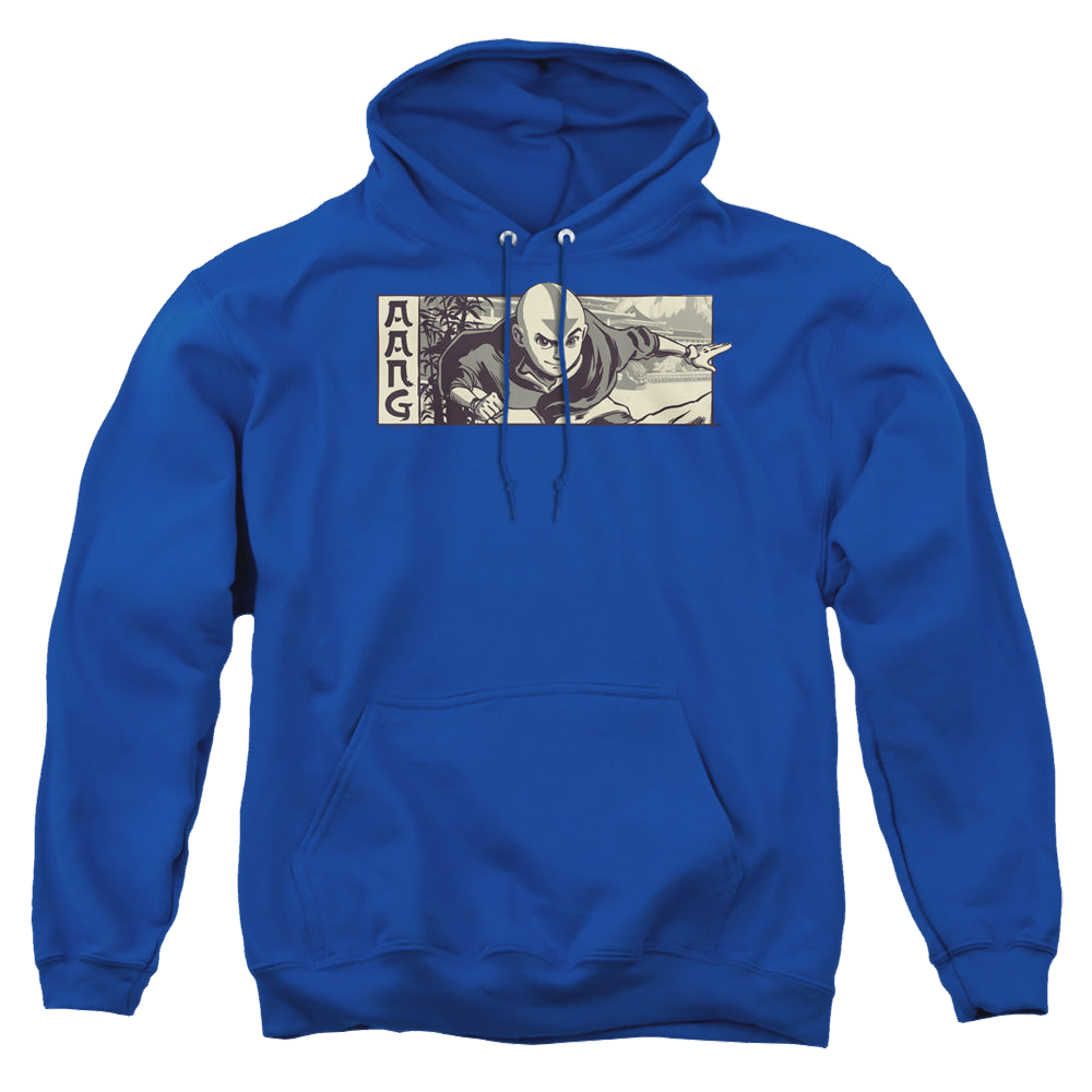 Avatar The Last Airbender Illustrated Aang - Pullover Hoodie Pullover Hoodie Avatar The Last Airbender   