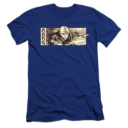 Avatar The Last Airbender Illustrated Aang - Men's Premium Slim Fit T-Shirt Men's Premium Slim Fit T-Shirt Avatar The Last Airbender   