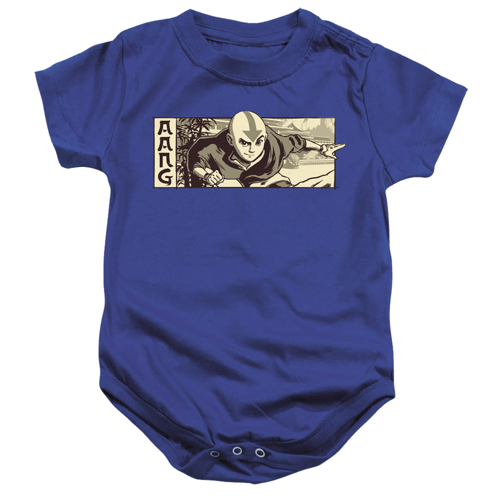 Avatar The Last Airbender Illustrated Aang - Baby Bodysuit Baby Bodysuit Avatar The Last Airbender   