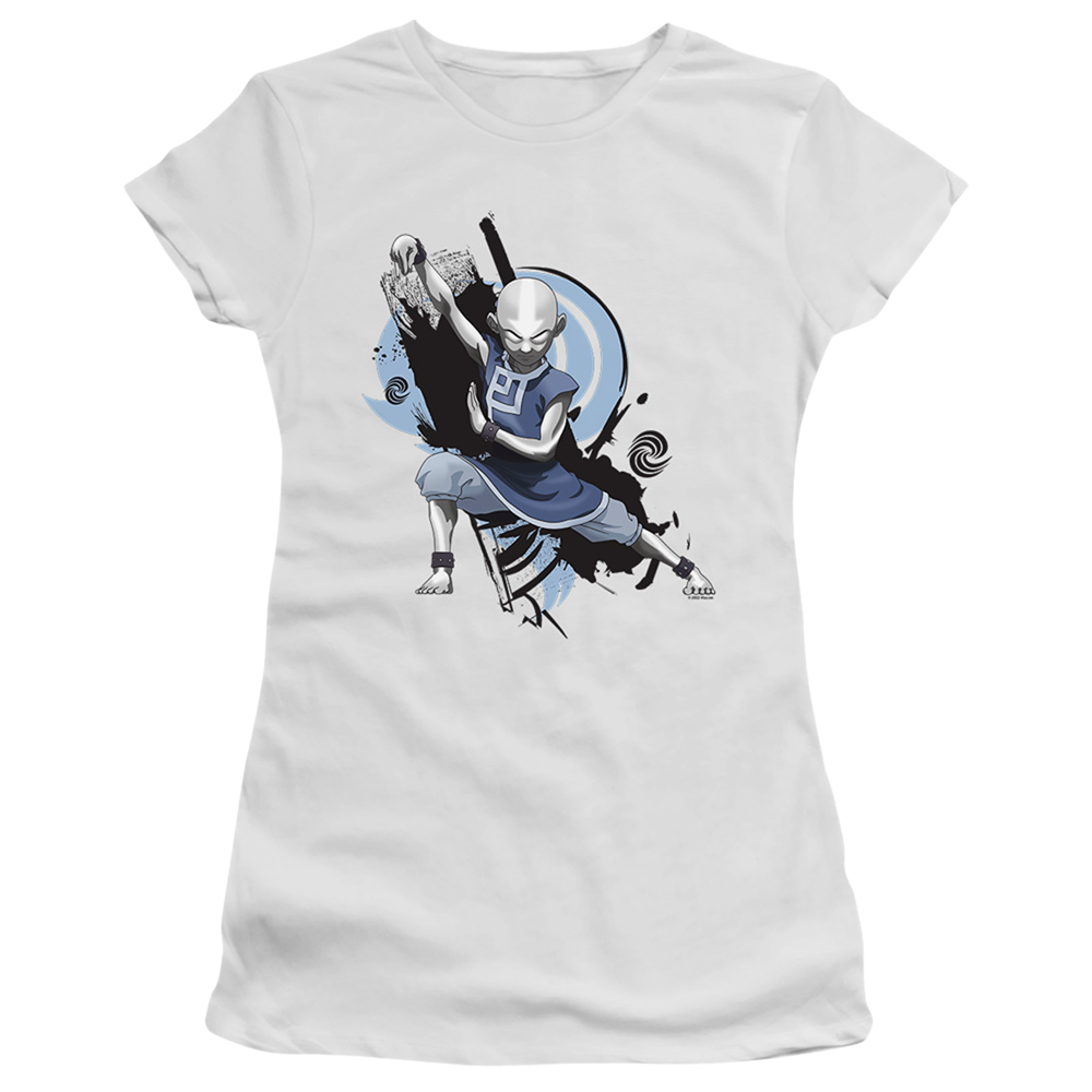 Avatar The Last Airbender Energybending Aang - Juniors T-Shirt Juniors T-Shirt Avatar The Last Airbender   