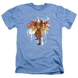 Avatar The Last Airbender Flower And Fish Aang - Men's Heather T-Shirt Men's Heather T-Shirt Avatar The Last Airbender   