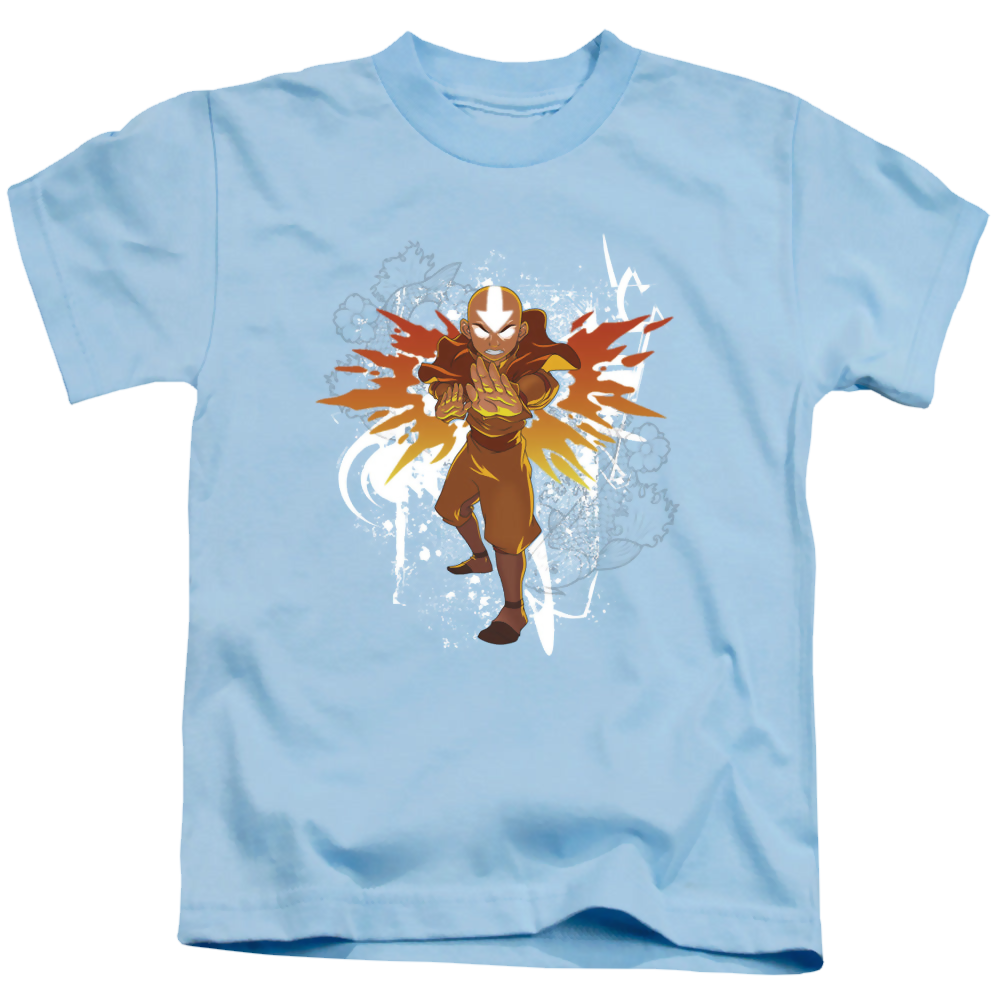 Avatar The Last Airbender Flower And Fish Aang - Kid's T-Shirt Kid's T-Shirt (Ages 4-7) Avatar The Last Airbender   