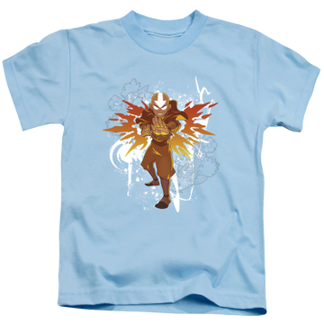 Avatar The Last Airbender Flower And Fish Aang - Kid's T-Shirt Kid's T-Shirt (Ages 4-7) Avatar The Last Airbender   