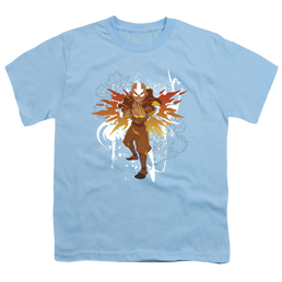 Avatar The Last Airbender Flower And Fish Aang - Youth T-Shirt Youth T-Shirt (Ages 8-12) Avatar The Last Airbender   