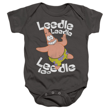 Charcoal baby bodysuit with SpongeBob SquarePants Singing Patrick graphic