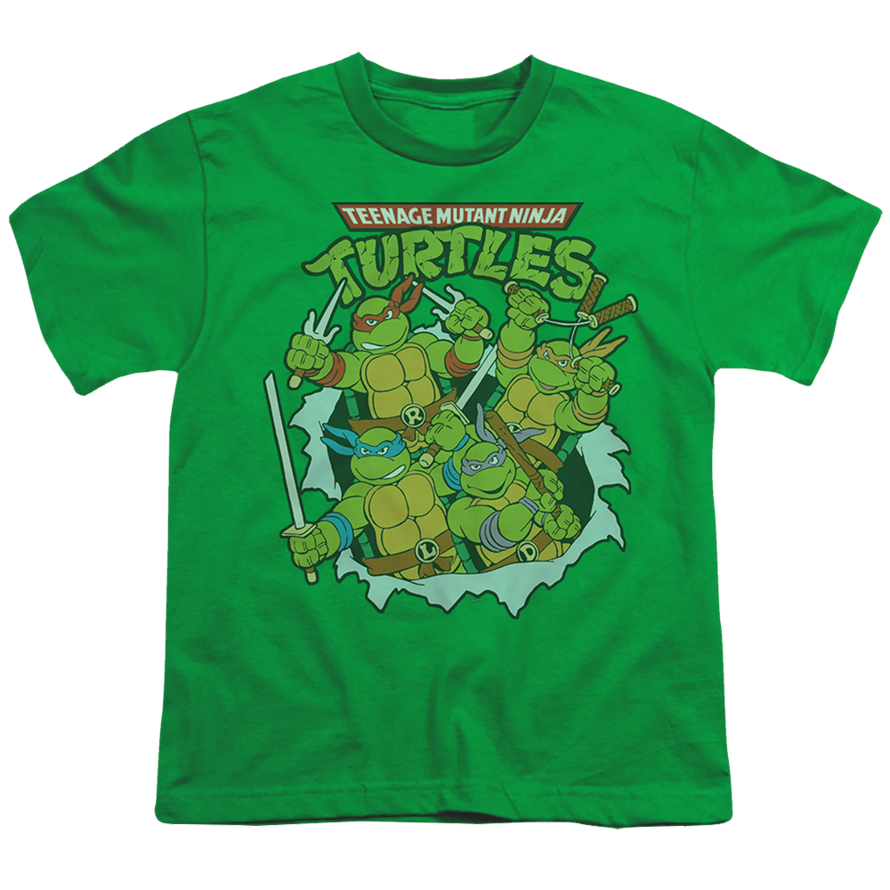 Teenage Mutant Ninja Turtles Retro Group - Youth T-Shirt Youth T-Shirt (Ages 8-12) Teenage Mutant Ninja Turtles   