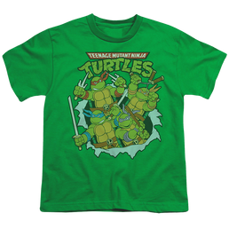 Teenage Mutant Ninja Turtles Retro Group - Youth T-Shirt Youth T-Shirt (Ages 8-12) Teenage Mutant Ninja Turtles   