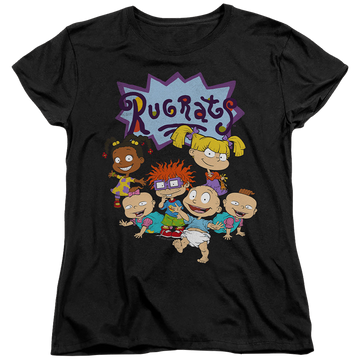 Black women's t-shirt with Rugrats Group graphic