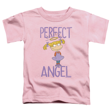 Pink toddler t-shirt with Rugrats Angelica Perfect Angel graphic