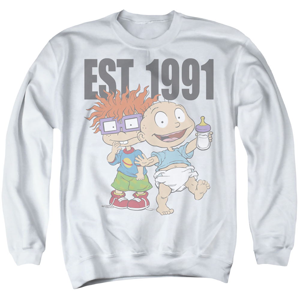 Rugrats Est 1991 - Men's Crewneck Sweatshirt Men's Crewneck Sweatshirt Rugrats   