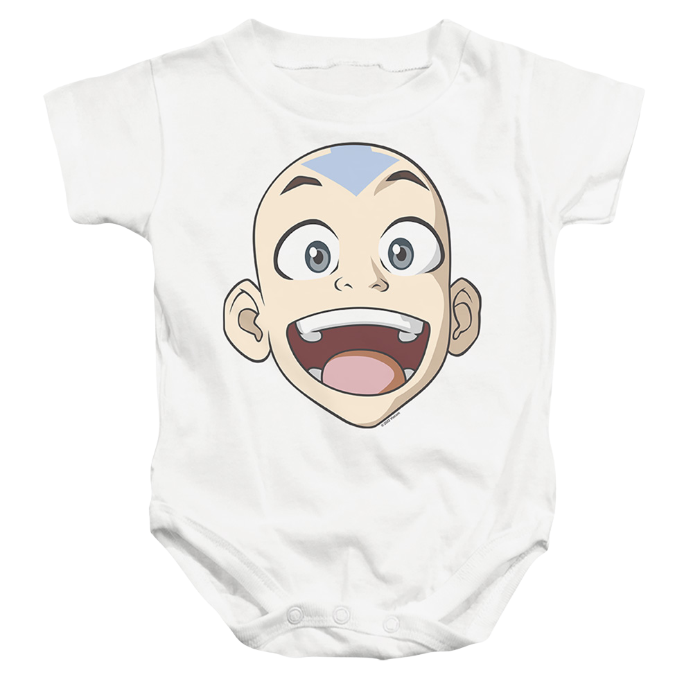 Avatar The Last Airbender Big Aang Face - Baby Bodysuit Baby Bodysuit Avatar The Last Airbender   