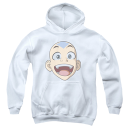 Avatar The Last Airbender Big Aang Face - Youth Hoodie Youth Hoodie (Ages 8-12) Avatar The Last Airbender   