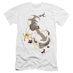 Avatar The Last Airbender Hang On Appa - Men's Premium Slim Fit T-Shirt Men's Premium Slim Fit T-Shirt Avatar The Last Airbender   