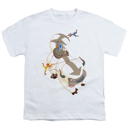 Avatar The Last Airbender Hang On Appa - Youth T-Shirt Youth T-Shirt (Ages 8-12) Avatar The Last Airbender   