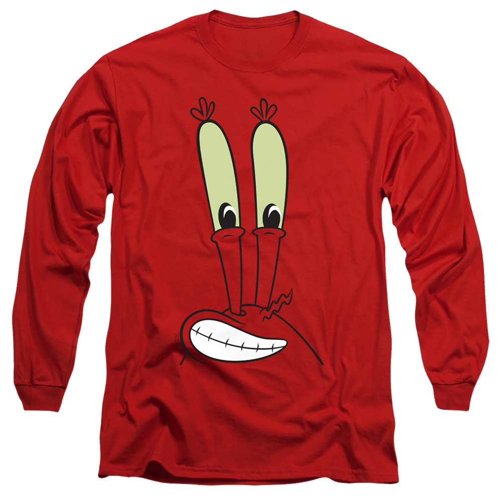 SpongeBob SquarePants Mr. Krabs Smile Face - Men's Long Sleeve T-Shirt Men's Long Sleeve T-Shirt SpongeBob SquarePants   