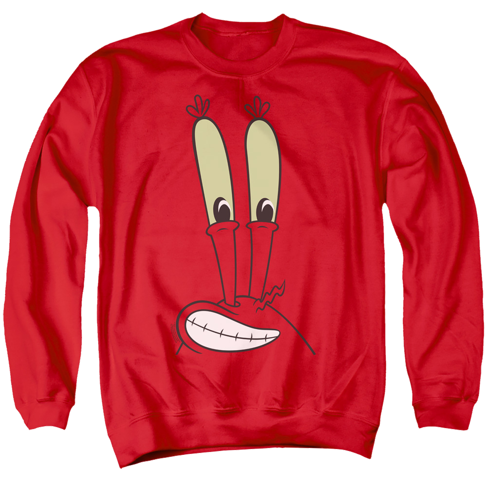 SpongeBob SquarePants Mr. Krabs Smile Face - Men's Crewneck Sweatshirt Men's Crewneck Sweatshirt SpongeBob SquarePants   
