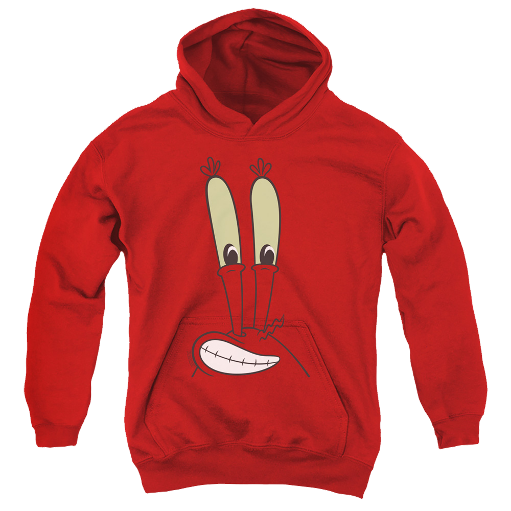 SpongeBob SquarePants Mr. Krabs Smile Face - Youth Hoodie Youth Hoodie (Ages 8-12) SpongeBob SquarePants   