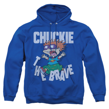Royal pullover hoodie with Rugrats Chuckie The Brave graphic