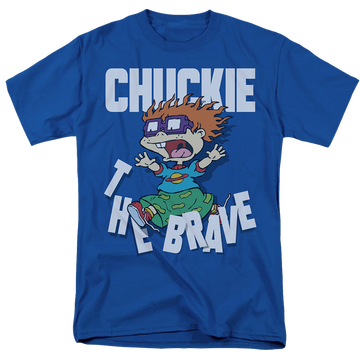 Royal men's regular fit t-shirt with Rugrats Chuckie The Brave graphic