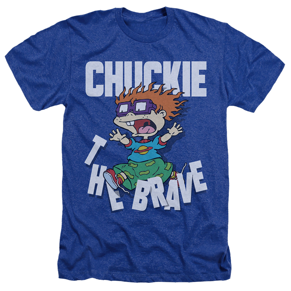 Rugrats Chuckie The Brave - Men's Heather T-Shirt Men's Heather T-Shirt Rugrats   