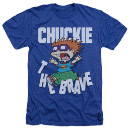 Rugrats Chuckie The Brave - Men's Heather T-Shirt Men's Heather T-Shirt Rugrats   