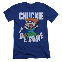 Rugrats Chuckie The Brave - Men's Premium Slim Fit T-Shirt Men's Premium Slim Fit T-Shirt Rugrats   