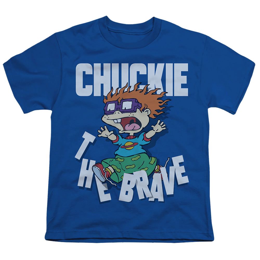 Rugrats Chuckie The Brave - Youth T-Shirt Youth T-Shirt (Ages 8-12) Rugrats   