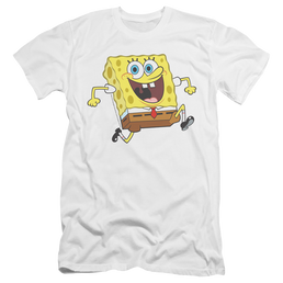SpongeBob SquarePants Happy Running Spongebob - Men's Premium Slim Fit T-Shirt Men's Premium Slim Fit T-Shirt SpongeBob SquarePants   
