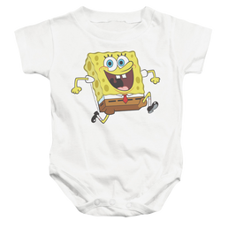 SpongeBob SquarePants Happy Running Spongebob - Baby Bodysuit Baby Bodysuit SpongeBob SquarePants   
