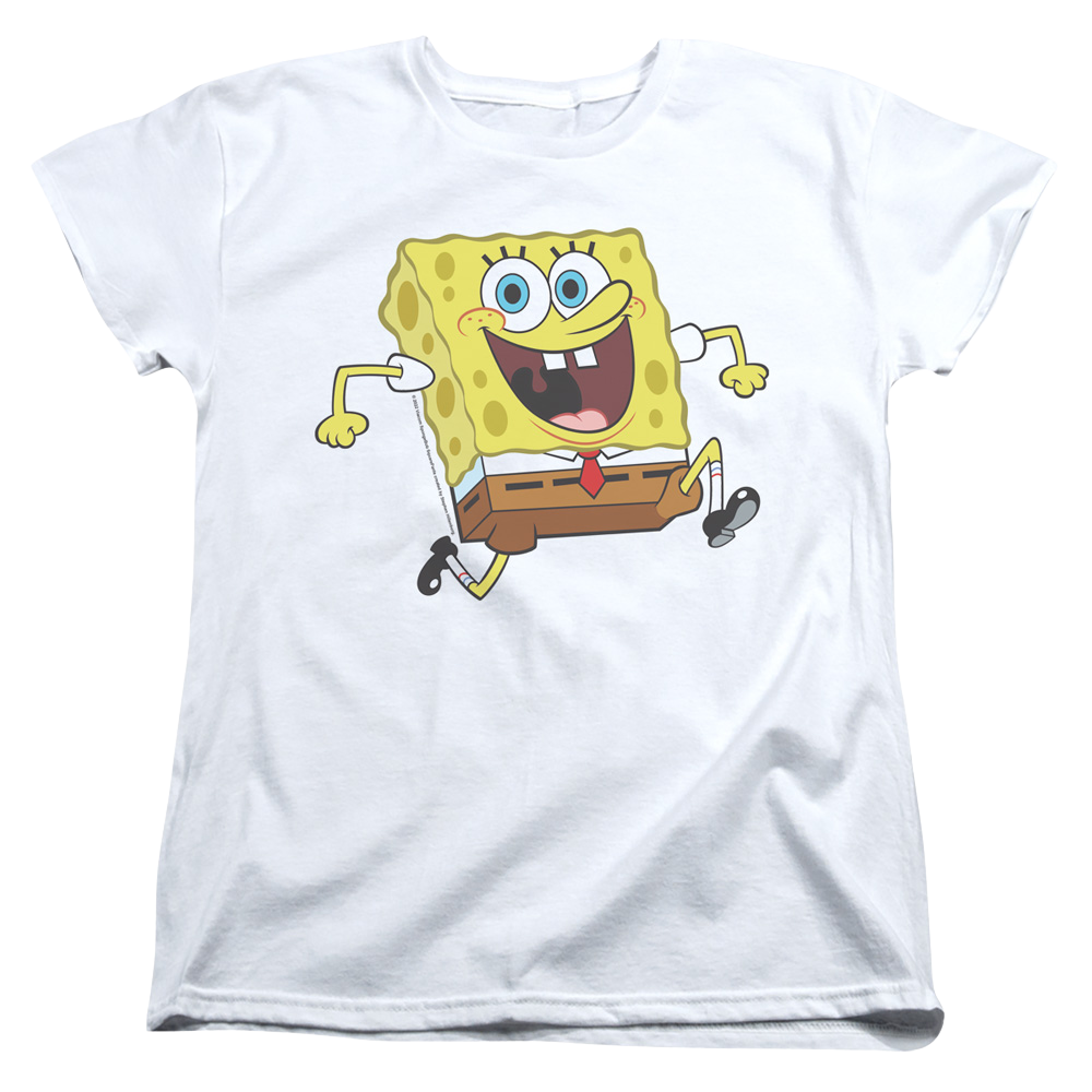 SpongeBob SquarePants Happy Running Spongebob - Women's T-Shirt Women's T-Shirt SpongeBob SquarePants   