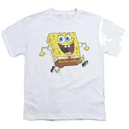 SpongeBob SquarePants Happy Running Spongebob - Youth T-Shirt Youth T-Shirt (Ages 8-12) SpongeBob SquarePants   
