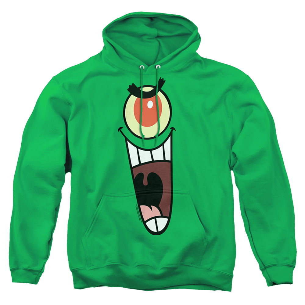SpongeBob SquarePants Plankton Sinister Face - Pullover Hoodie Pullover Hoodie SpongeBob SquarePants   