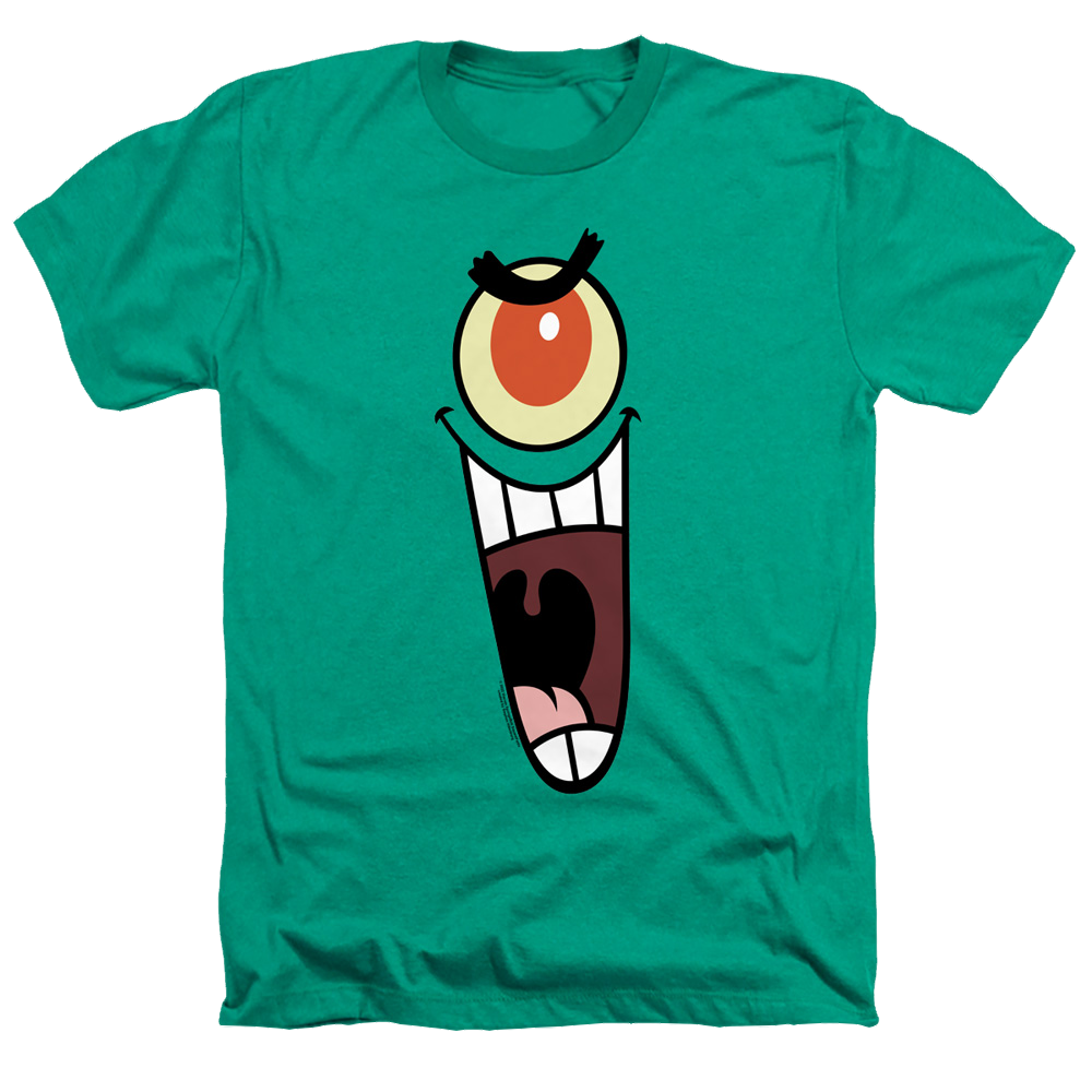 SpongeBob SquarePants Plankton Sinister Face - Men's Heather T-Shirt Men's Heather T-Shirt SpongeBob SquarePants   