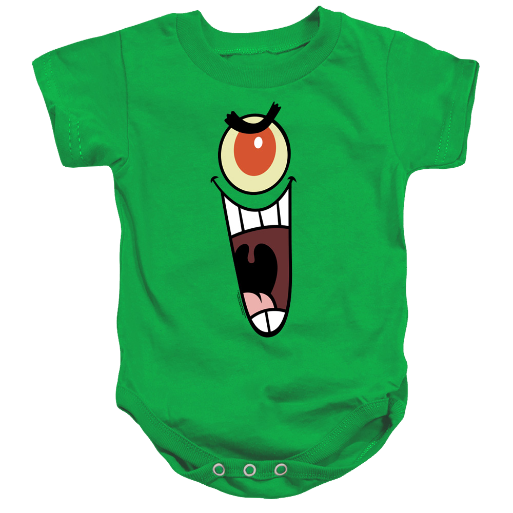 SpongeBob SquarePants Plankton Sinister Face - Baby Bodysuit Baby Bodysuit SpongeBob SquarePants   