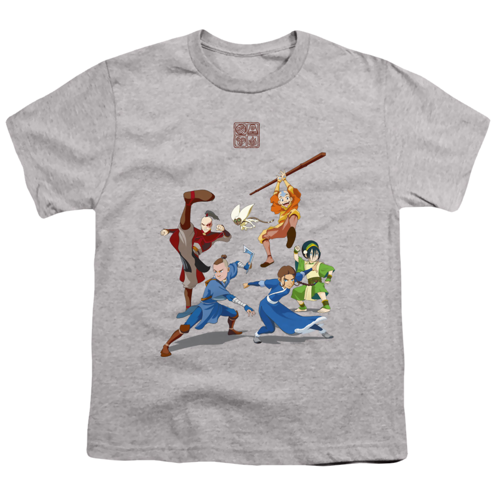 Avatar The Last Airbender Group - Youth T-Shirt Youth T-Shirt (Ages 8-12) Avatar The Last Airbender   